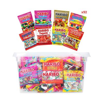 Haribo Mega-Fête XL snoepzakjes box - Strooigoed - 92 zakjes - 4kg Haribo Mega-Fête XL snoepzakjes box - Strooigoed - 92 zakjes - 4kg