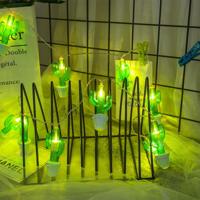 3m Cactus ingegoten USB Plug romantische LED String vakantie licht 20 LEDs Teenage stijl warme Fairy decoratieve Lamp voor Kerstmis bruiloft slaapk