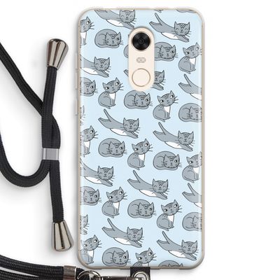 Poezen: Xiaomi Redmi 5 Transparant Hoesje met koord