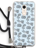 Poezen: Xiaomi Redmi 5 Transparant Hoesje met koord