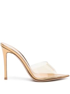 Gianvito Rossi Elle 105mm metallic mules - Or