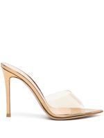 Gianvito Rossi Elle 105mm metallic mules - Or - thumbnail