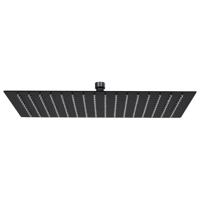 VidaXL Regendouchekop rechthoekig 40x30 cm roestvrij staal zwart