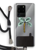 Palmboom: Samsung Galaxy S20 Ultra Transparant Hoesje met koord - thumbnail