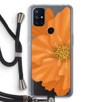 Orange Ellila flower: OnePlus Nord N10 5G Transparant Hoesje met koord