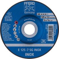 PFERD 62212623 Sg Inox Afbraamschijf gebogen Diameter 125 mm Boordiameter 22.23 mm 10 stuk(s)