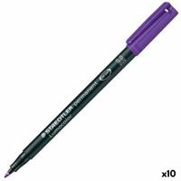 Permanente markeerstift Staedtler Lumocolor 317-6 M Paars (10 Stuks)