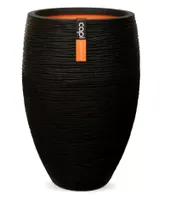 Capi Vaas Elegant Deluxe Rib NL 40x60 cm - Zwart