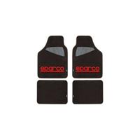 Vloermattenset voor auto Sparco SPC1903 Universeel Zwart/Rood (4 pcs)