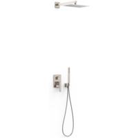 Regendouche set Tres Slim | Inbouw | Mengkraan | 2-weg | Vierkant | RVS look