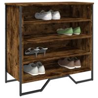 VidaXL Schoenenkast 80x38x78 cm bewerkt hout gerookt eikenkleurig