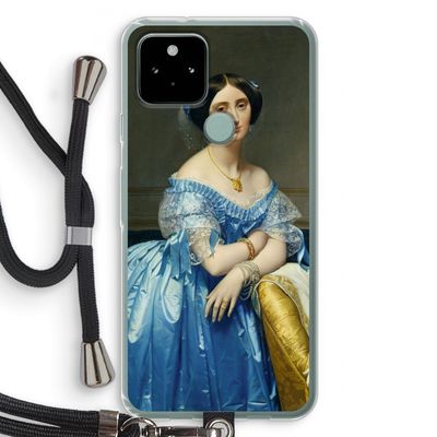 Eleonore: Pixel 5 Transparant Hoesje met koord