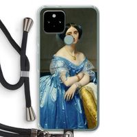 Eleonore: Pixel 5 Transparant Hoesje met koord