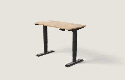 Desktronic HomePro bureau Zwart / Massief Eiken / 120x60 cm
