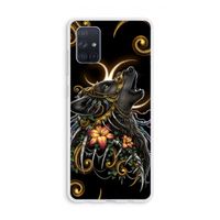Huilende Wolf: Galaxy A71 Transparant Hoesje Huilende Wolf: Galaxy A71 Transparant Hoesje
