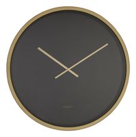 Zuiver Wandklok 'Bandit' 60cm, kleur Zwart/Brass