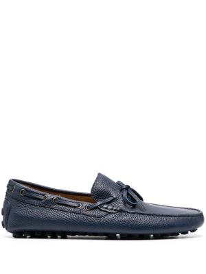 Doucal's mocassins en cuir à lacets - Bleu
