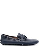 Doucal's mocassins en cuir à lacets - Bleu
