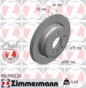 Remschijf COAT Z ZIMMERMANN, Remschijftype: Binnen geventileerd, u.a. für BMW