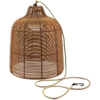 Nomadische hanglamp - LUMISKY - HANG BOHEME - H35 cm - Polyrattan met touw - Warm wit en dimbare witte LED