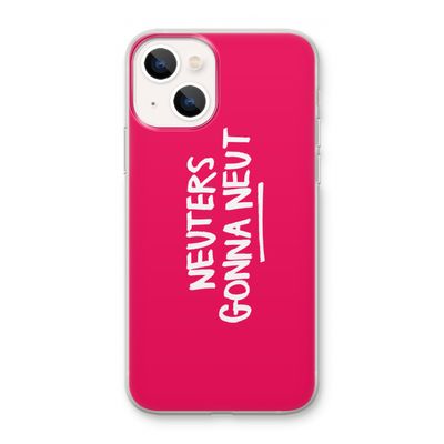 Neuters (roze): iPhone 13 mini Transparant Hoesje