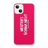 Neuters (roze): iPhone 13 mini Transparant Hoesje