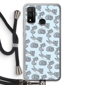 Poezen: Huawei P Smart (2020) Transparant Hoesje met koord