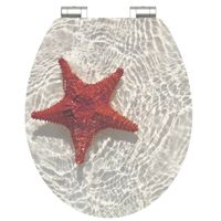 SCHÜTTE Toiletbril met soft-close RED STARFISH MDF hoogglans - thumbnail