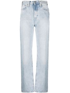 Calvin Klein Jeans jean droit à taille haute - Bleu