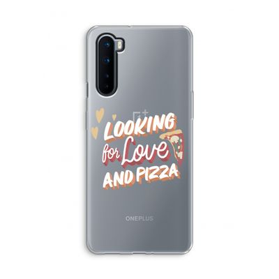 Pizza is the answer: OnePlus Nord Transparant Hoesje