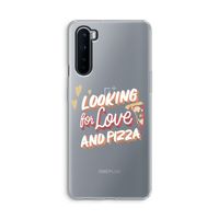 Pizza is the answer: OnePlus Nord Transparant Hoesje