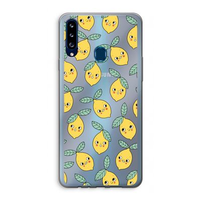 Citroenen: Samsung Galaxy A20s Transparant Hoesje