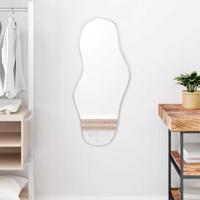VidaXL Wandspiegel 90x40 cm zilverkleurig
