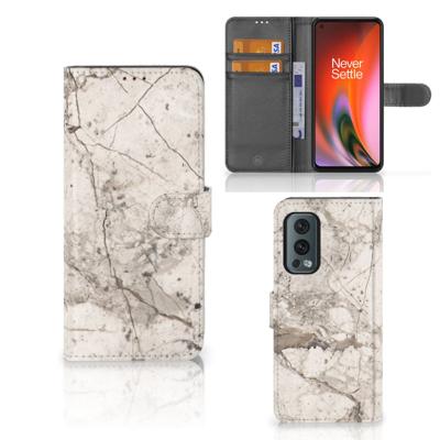 OnePlus Nord 2 5G | Bookcase | Marmer Beige