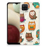 Samsung Galaxy A12 | TPU Hoesje | Vrolijke Uilen