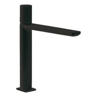 Wastafelkraan Tres Loft | Opbouw | Mengkraan | Hoog model | 1-knop | Rond | Zwart mat