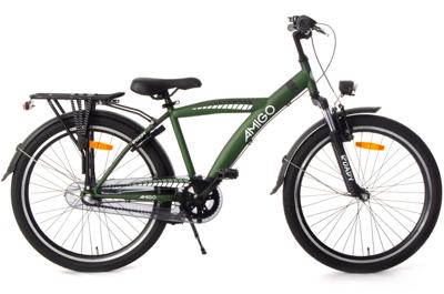 AMIGO Roady 24 Inch Jongens 3V Terugtraprem Groen