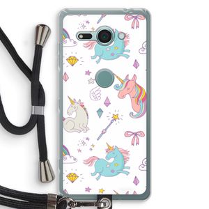 Fantasiewereld: Sony Xperia XZ2 Compact Transparant Hoesje met koord
