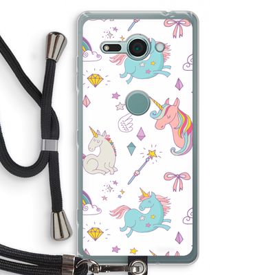 Fantasiewereld: Sony Xperia XZ2 Compact Transparant Hoesje met koord