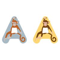 Small Foot - houten dieren kinderletter - a