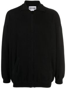 Moschino cardigan Archive Teddy en maille fine - Noir