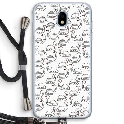 Zwanen: Samsung Galaxy J5 (2017) Transparant Hoesje met koord