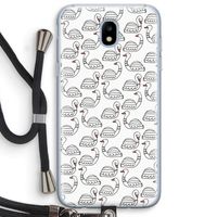 Zwanen: Samsung Galaxy J5 (2017) Transparant Hoesje met koord