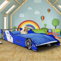 Kinderbed F1 auto blauw - thumbnail