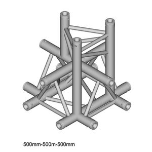 DuraTruss DT 33/2-C53-XD driehoek truss 5-weg kruis apex down