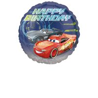 Folieballon Cars Happy Birthday - 43 cm