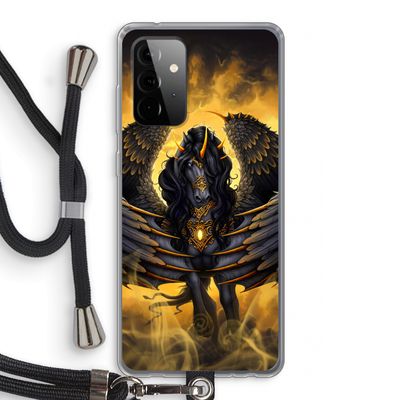 Pegasus: Samsung Galaxy A72 5G Transparant Hoesje met koord