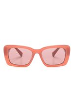 Miu Miu Eyewear lunettes de soleil à monture rectangulaire - Rose