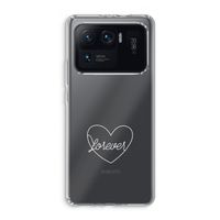 Forever heart pastel: Xiaomi Mi 11 Ultra Transparant Hoesje