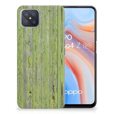 OPPO Reno4 Z | A92s Bumper Hoesje Green Wood OPPO Reno4 Z | A92s Bumper Hoesje Green Wood